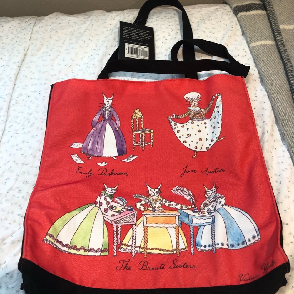 Victoria Roberts Nine Lives cat tote